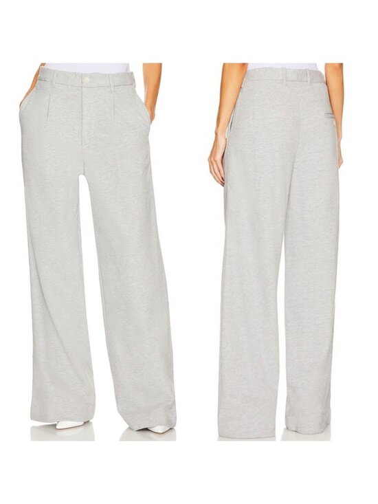 REVOLVE Pants - Helsa Organic Blend Enzyme Trousers in Heather Grey